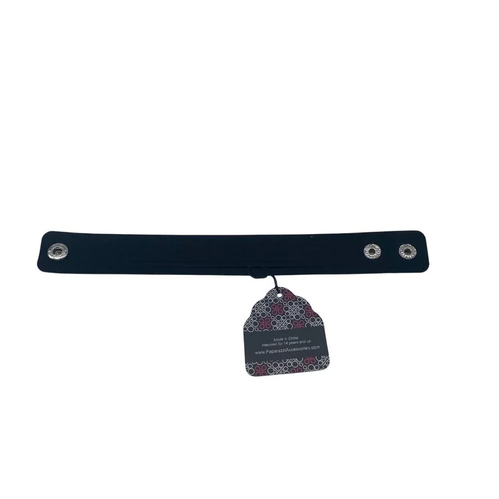 Paparazzi Jewelry Seize The Sass Black Bracelet Adjustable Snap Closure Women‎ - Picture 7 of 8
